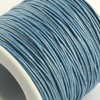 Steel Blue Waxed Cotton Cord 1mm 74M Roll