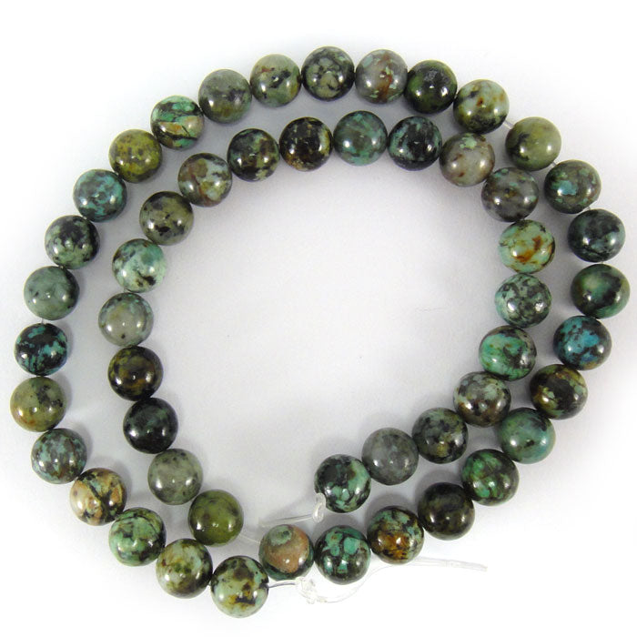 African Turquoise Round 8mm Beads