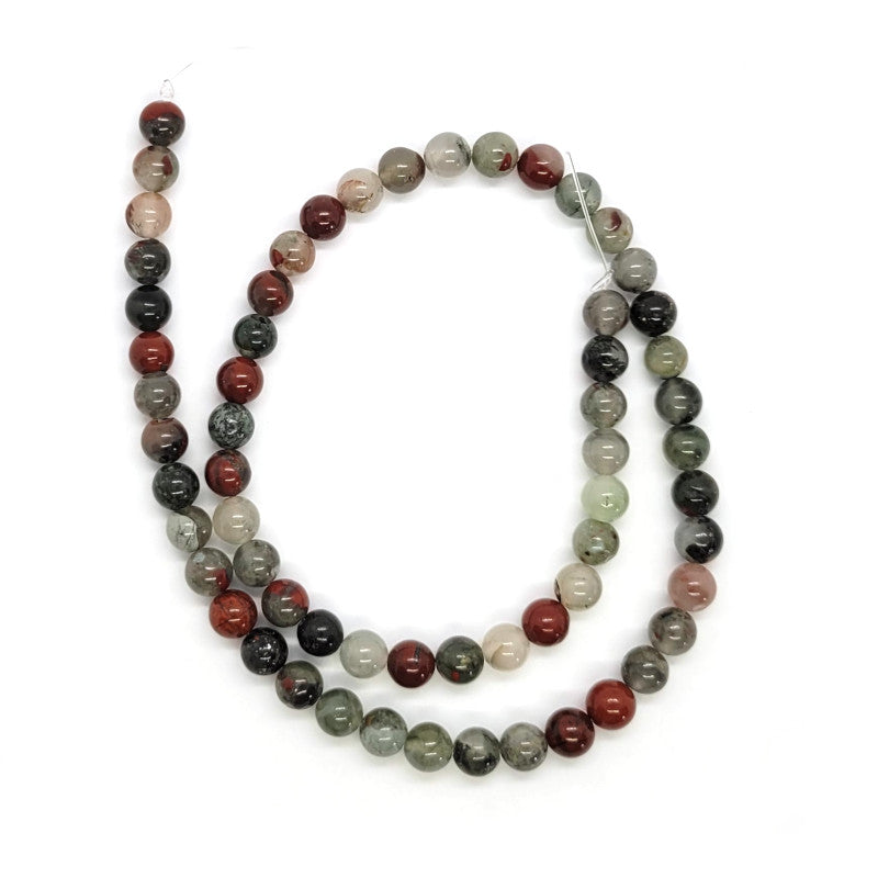 African Bloodstone 6mm Round Beads