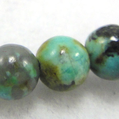 African Turquoise Round 4mm Beads