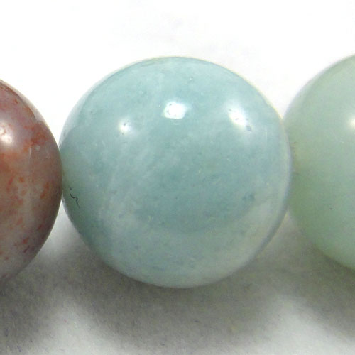 Multicolour Amazonite 10mm Round Beads