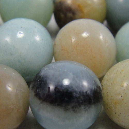 Multicolour Amazonite 10mm Round Beads