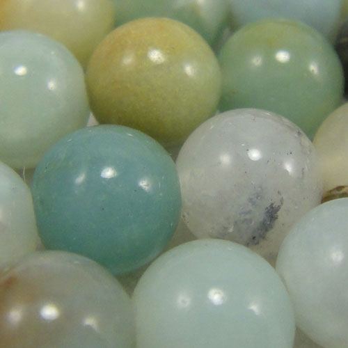 Multicolour Amazonite 6mm Round Beads