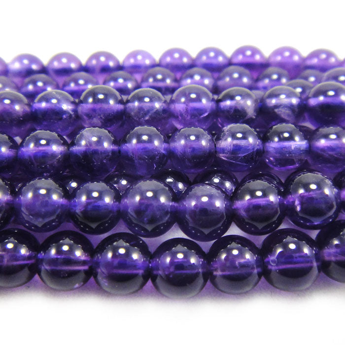 Amethyst 6mm Round Beads