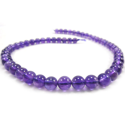 Amethyst 8mm Round Beads