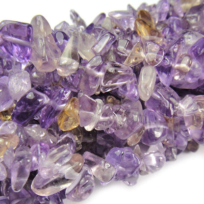 Ametrine Chip Beads