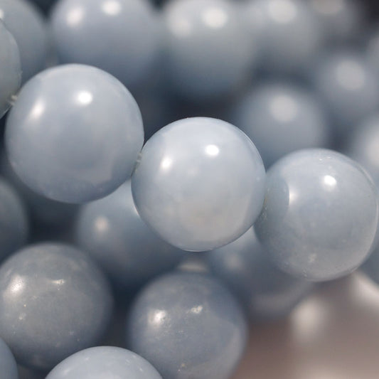 Angelite 10mm Round Beads