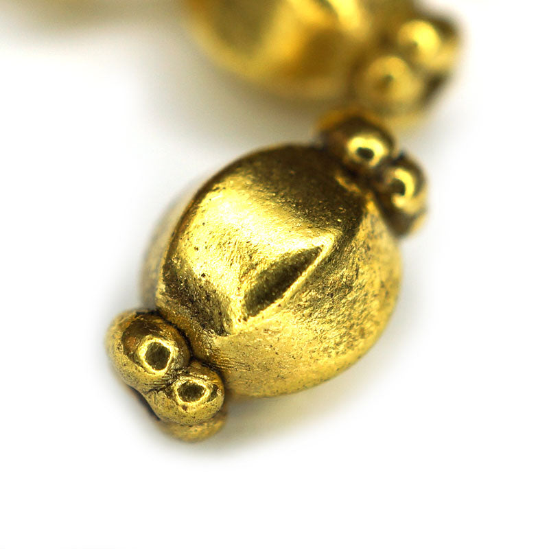 Antique Gold 7x10mm Metal Beads