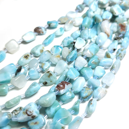 Larimar 10mm Nugget Beads