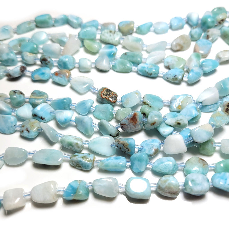 Larimar 10mm Nugget Beads