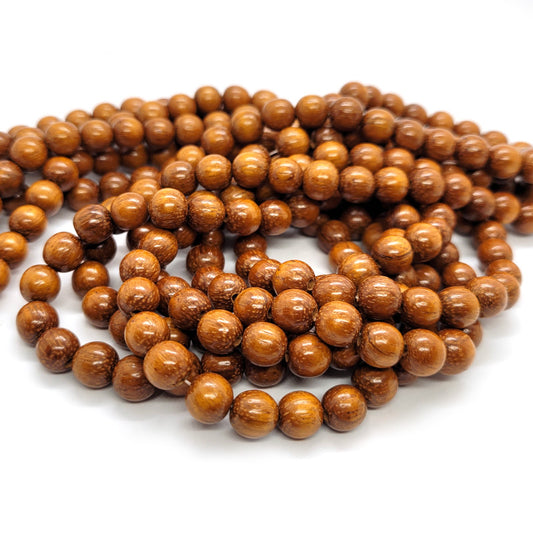 Bayong 8mm Round Wood Beads