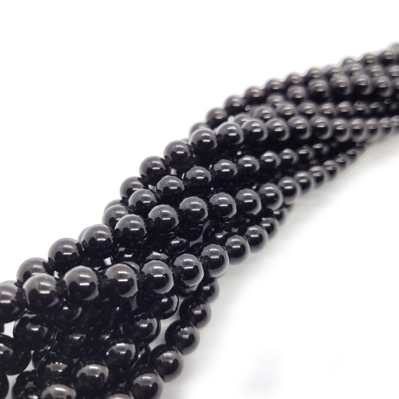 Black Obsidian 6mm Round Beads