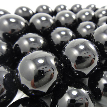 Black Onyx 18mm Round Beads