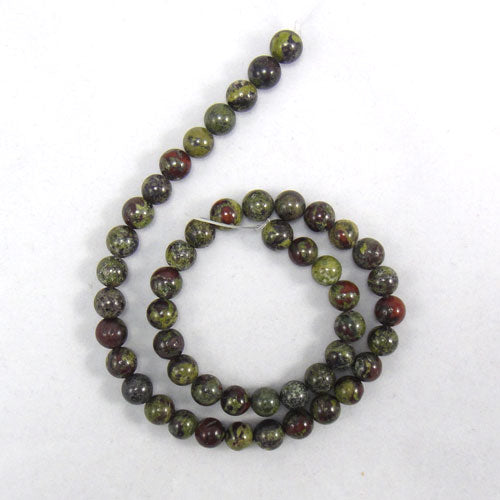 Dragon Blood Jasper 8mm Round Beads