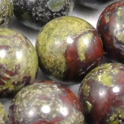 Dragon Blood Jasper 8mm Round Beads