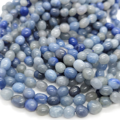 Blue Aventurine Small Nuggets Beads 8mm