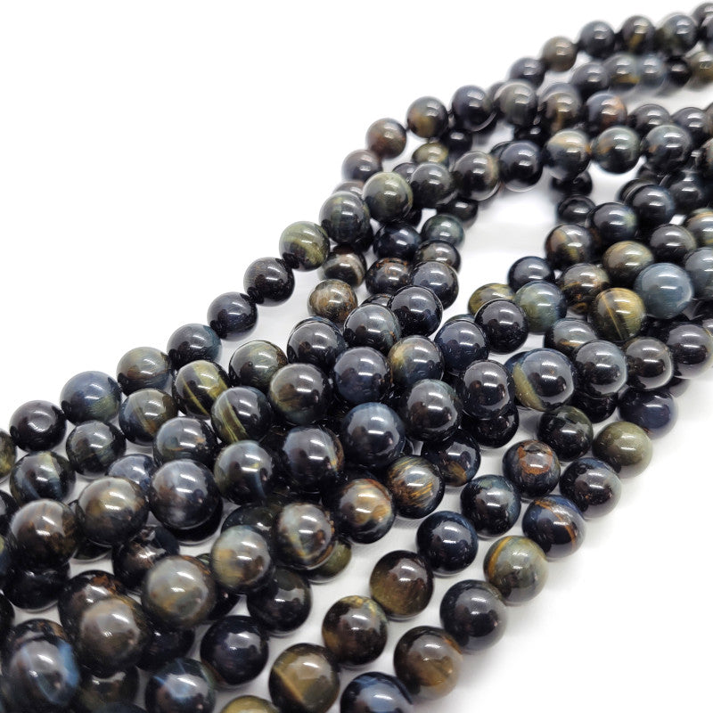 Blue Tiger Eye 8mm Round Beads