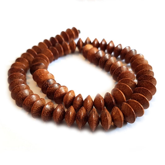 Bayong Small Saucer Wood Beads