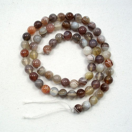 Botswana Agate 6mm Round Beads