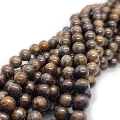 Bronzite 10mm Round Beads