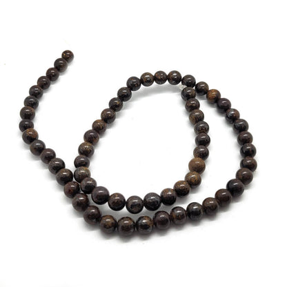 Bronzite 6mm Round Beads