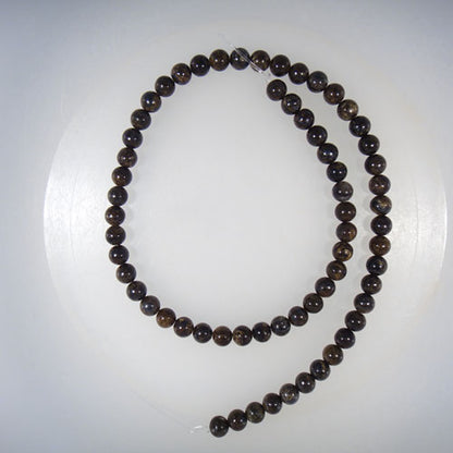 Bronzite 4mm Round Beads