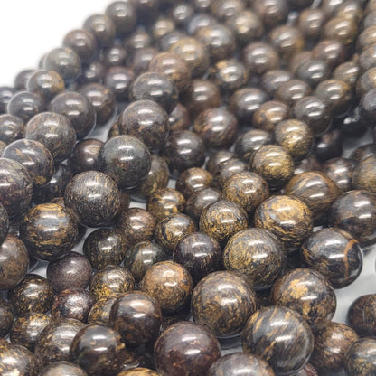 Bronzite 8mm Round Bead