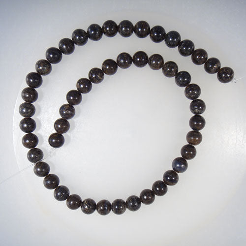 Bronzite 8mm Round Bead