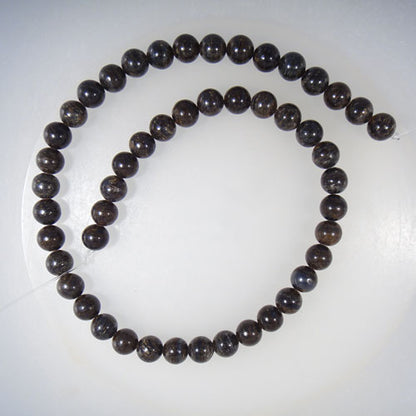 Bronzite 8mm Round Bead