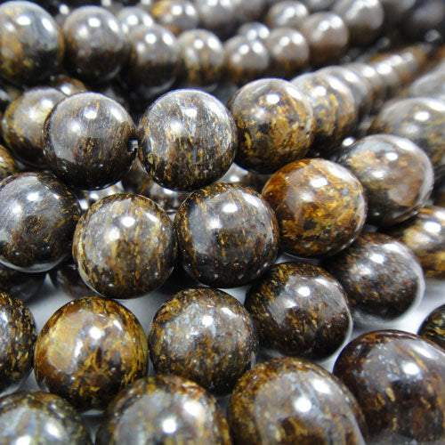 Bronzite 10mm Round Beads