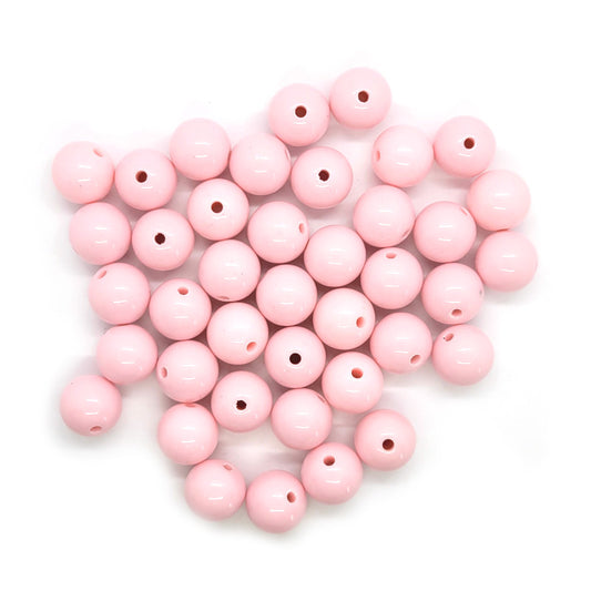 Light Pink Acrylic Bubblegum Beads 16mm