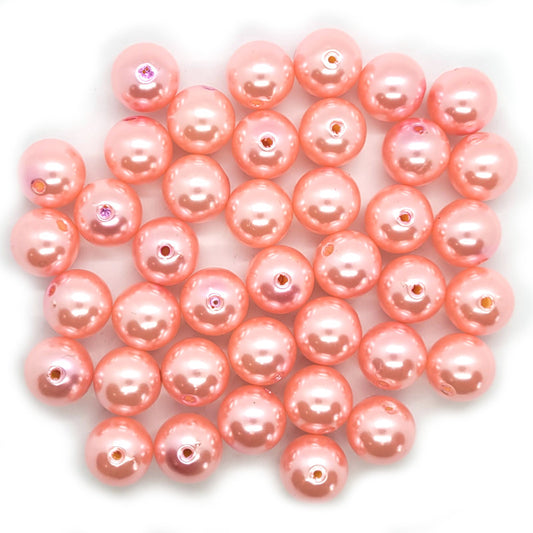 Pink Imitation Pearl Acrylic Bubblegum Beads 16mm