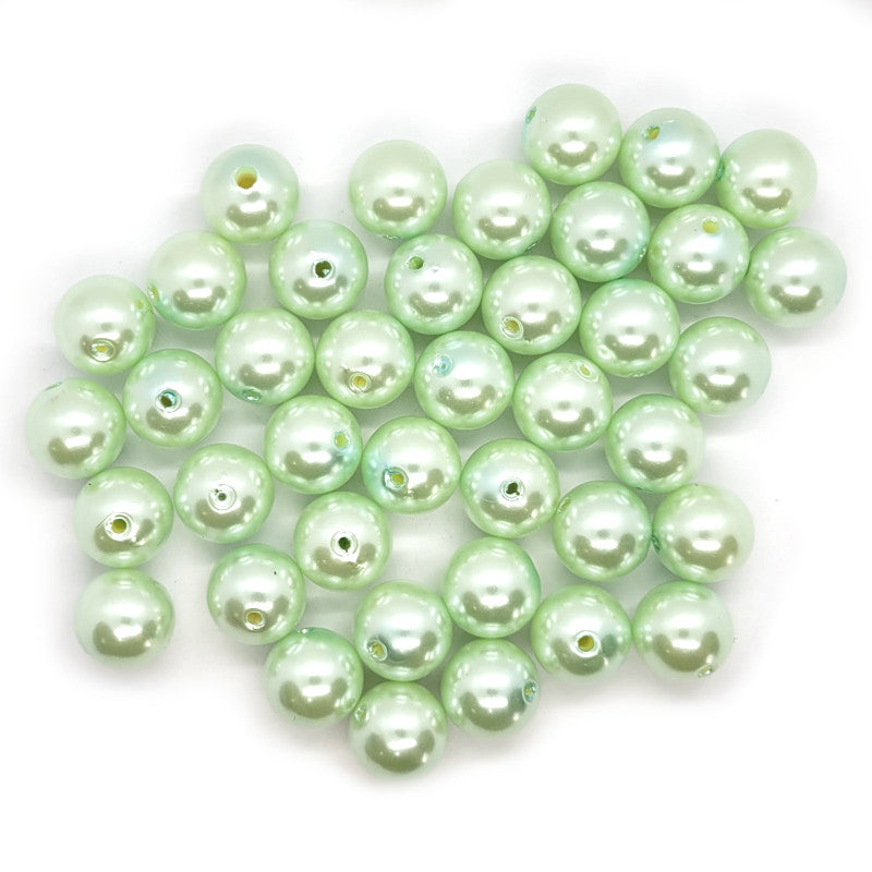 Sea Foam Imitation Pearl Acrylic Bubblegum Beads 16mm