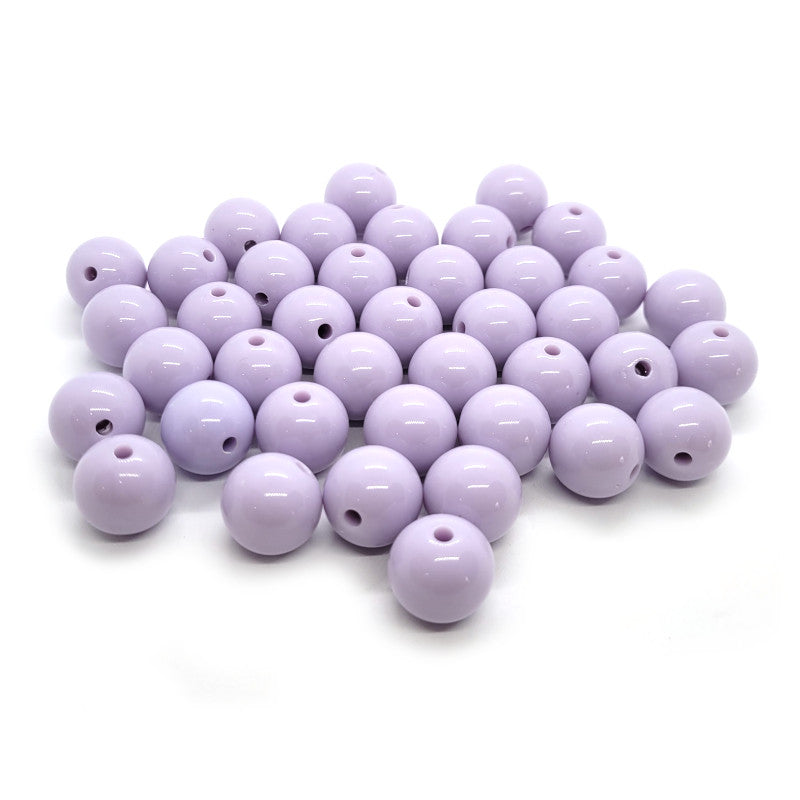 Purple Acrylic Bubblegum Beads 16mm 