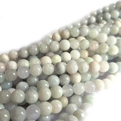 Natural Burmese Jade 6mm Round Beads