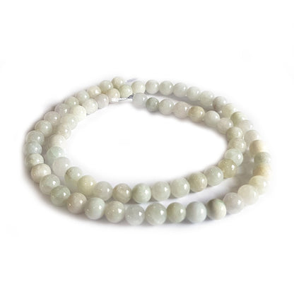 Natural Burmese Jade 6mm Round Beads