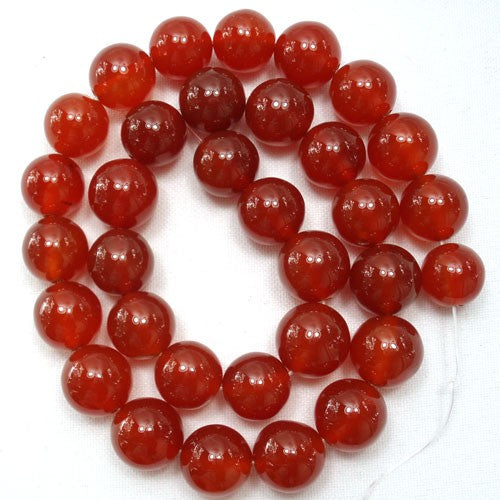 Carnelian 12mm Round Beads