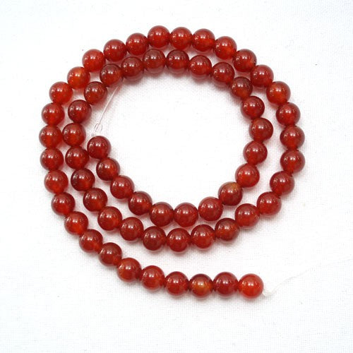 Carnelian 6mm Round Beads