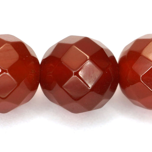 Carnelian Faceted 8mm Round