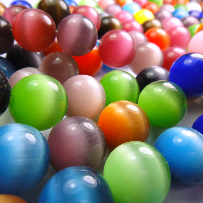 Cats Eye 16mm Round Beads