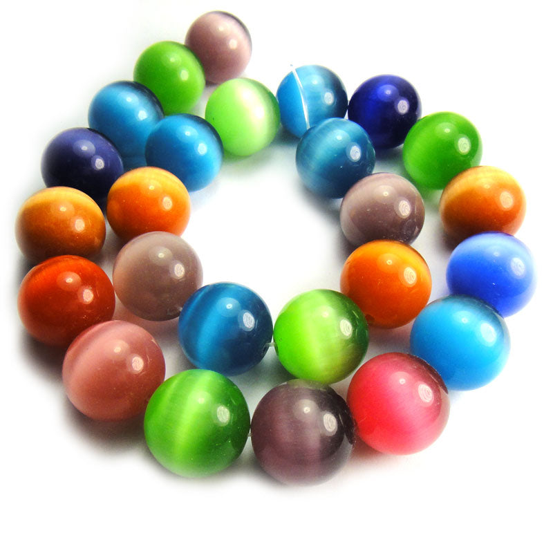 Cats Eye 16mm Round Beads