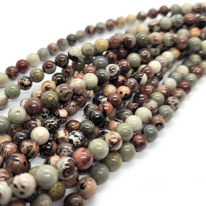 Coffee Bean Jasper 6mm Round Beads 