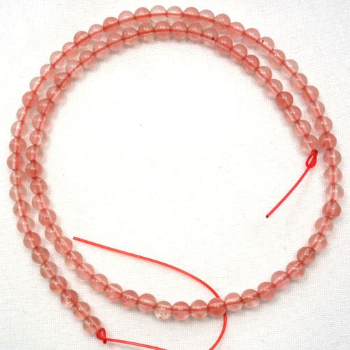 Cherry Quartz 4mm beads