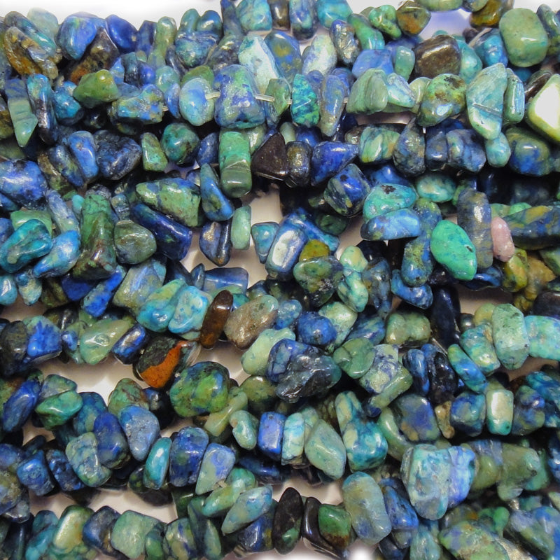 Chrysocolla Chip Beads