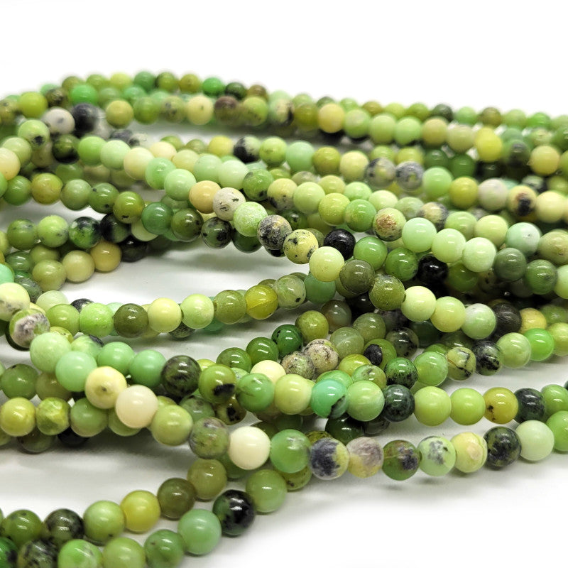 Chrysoprase 4mm Round Beads