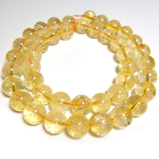 Citrine 10mm Round Beads