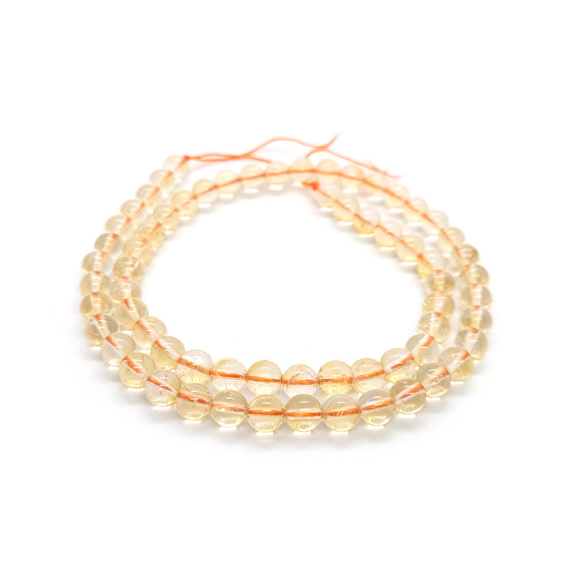 Citrine 6mm Round Beads