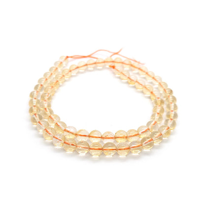 Citrine 6mm Round Beads