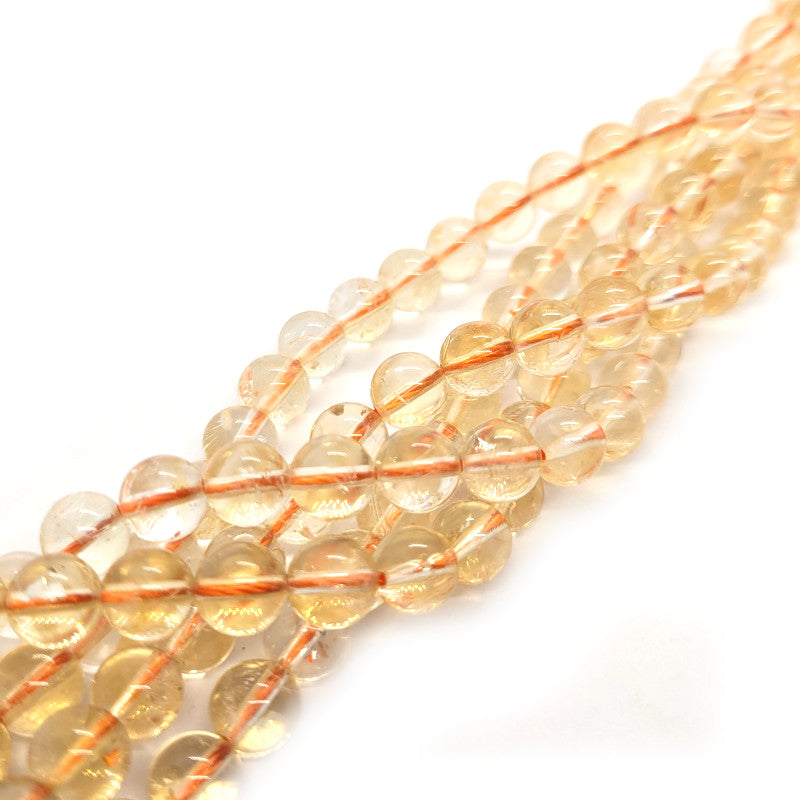 Citrine 8mm Round Beads