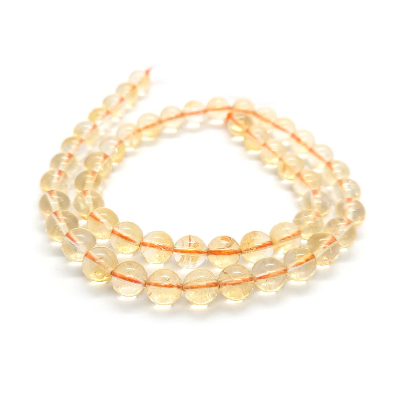 Citrine 8mm Round Beads